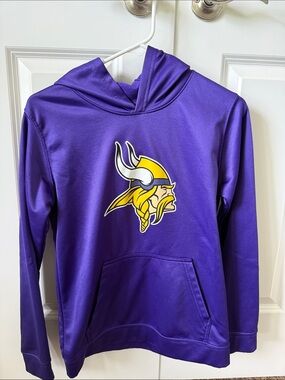 NFL Kids Purple Hoodie with Yellow Viking Logo